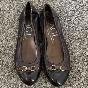 Brown AGL flats size 41.5